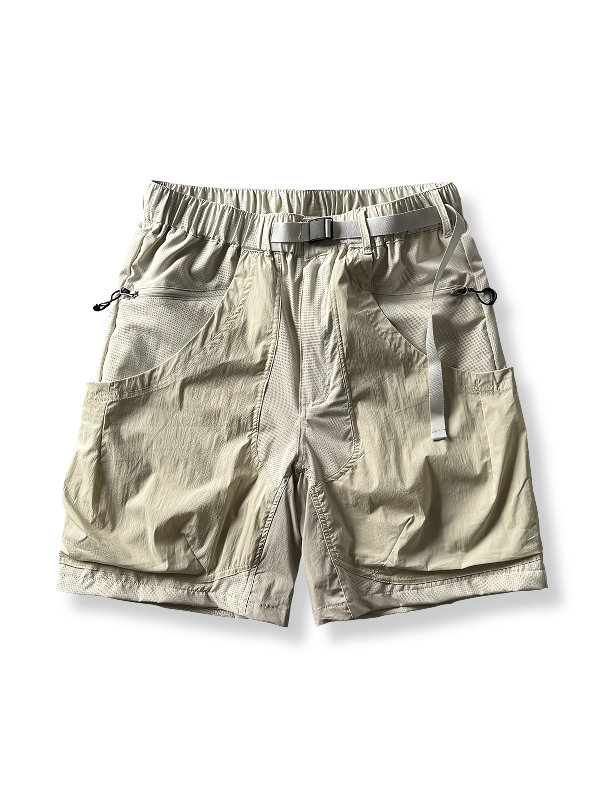 パネルポケット付き軽量アウトドアカーゴショーツ