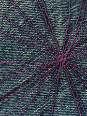 限定蛇毒シグネチャー赤耳デニムワイドパンツ