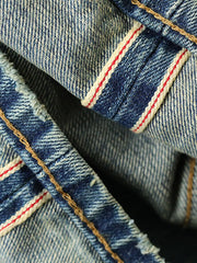 限定蛇毒シグネチャー赤耳デニムワイドパンツ