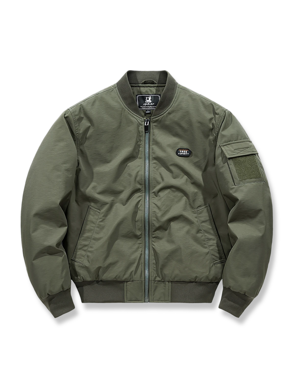 裏地ポケット付き中綿フライトジャケットの製品イメージ