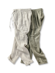 リネンカーゴリラックスパンツ