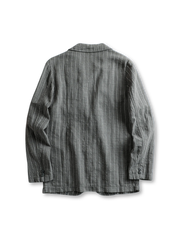 ラミーコットン ストライプ ブレザー