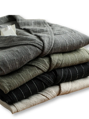 ラミーコットン ストライプ ブレザー