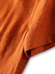 リネン キューバカラーオープンシャツ