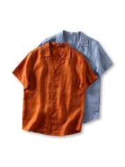 リネン キューバカラーオープンシャツ