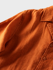 リネン キューバカラーオープンシャツ