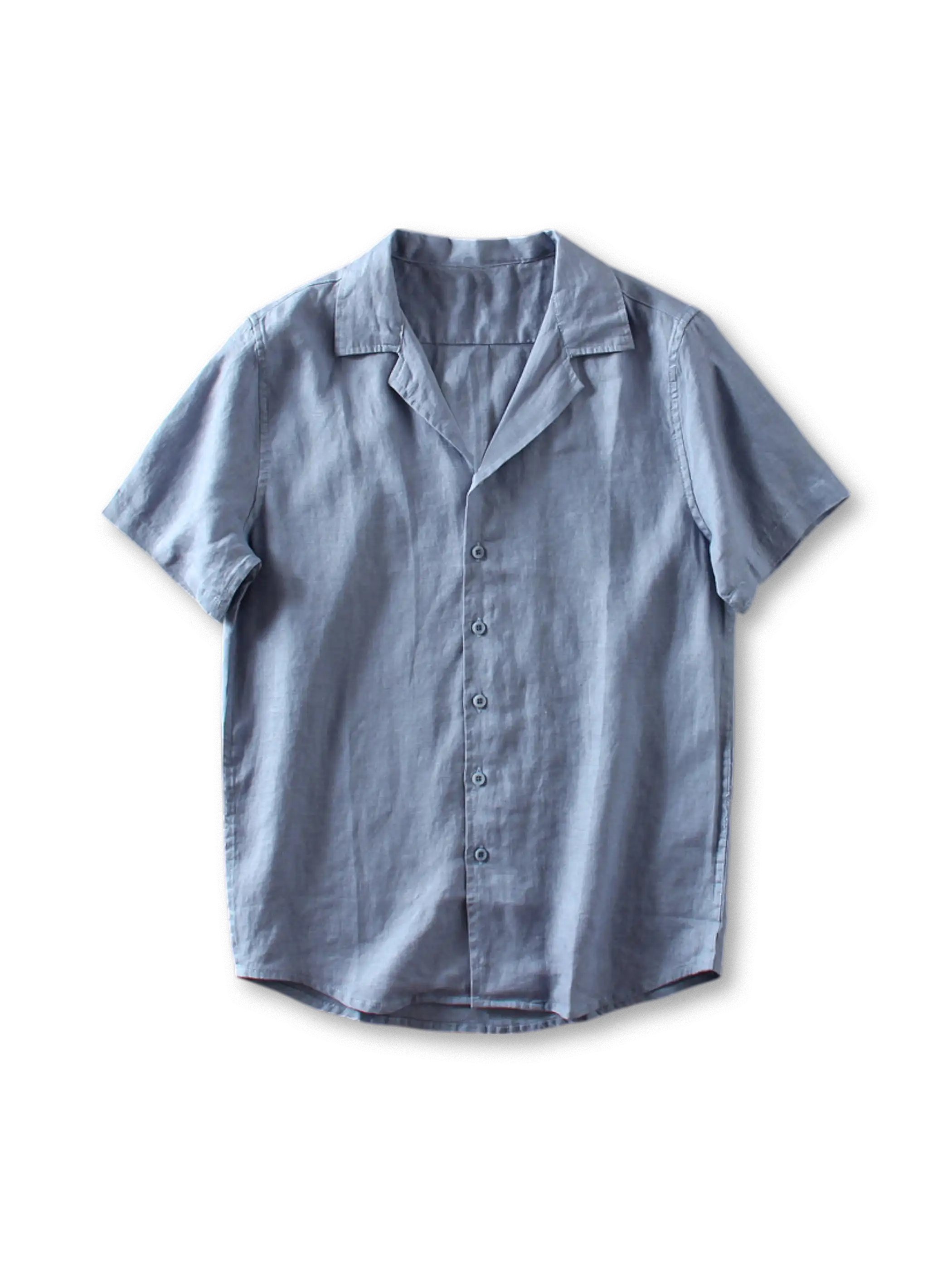 リネンキューバカラーオープンシャツ正面画像