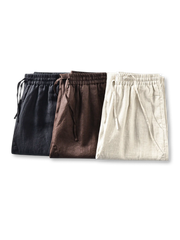 リネン ドロップクロッチ イージーパンツ