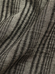 リネンジャカードブレンド半袖シャツ