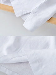 リネンポケットクルーネックTシャツ