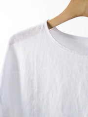 リネンポケットクルーネックTシャツ