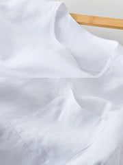 リネンポケットクルーネックTシャツ