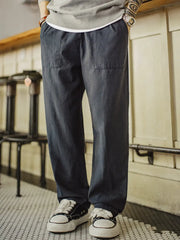 リヨセル混 ベイカーパンツ イージー仕様