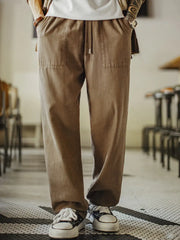 リヨセル混 ベイカーパンツ イージー仕様