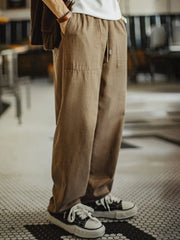 リヨセル混 ベイカーパンツ イージー仕様