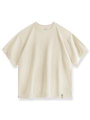 ライセル繊維と冷感テクノロジーを組み合わせたオーバーサイズ半袖Tシャツ。