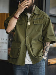 M-42 改良型 ビッグフラップポケット付きシャツ