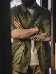 M-42 改良型 ビッグフラップポケット付きシャツ