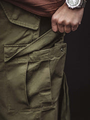 M-51ミリタリースタイル マルチポケットカーゴパンツ