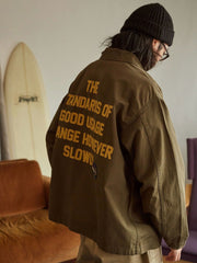 M43 ヘビーウェイト刺繍シャツジャケット