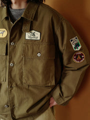 M43 ヘビーウェイト刺繍シャツジャケット