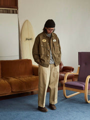 M43 ヘビーウェイト刺繍シャツジャケット