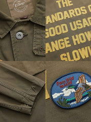 M43 ヘビーウェイト刺繍シャツジャケット