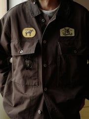 M43 ヘビーウェイト刺繍シャツジャケット
