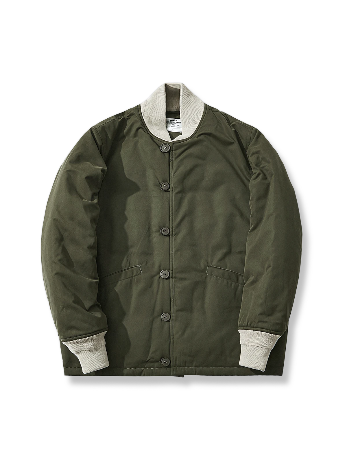 M43ベースボールカラ―中綿ジャケットの製品イメージ