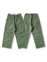 M51スタイルハイウエストワイドカーゴパンツ330g