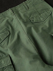 M51スタイルハイウエストワイドカーゴパンツ330g