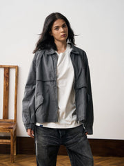 M65 非対称 ウォッシュ ジャケット