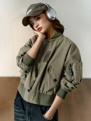 詳細画像:ジャケットのポケットとジッパーの詳細