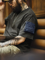 MA-1ポケット付き半袖シャツ