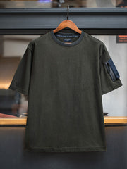 MA-1ポケット付き半袖シャツ