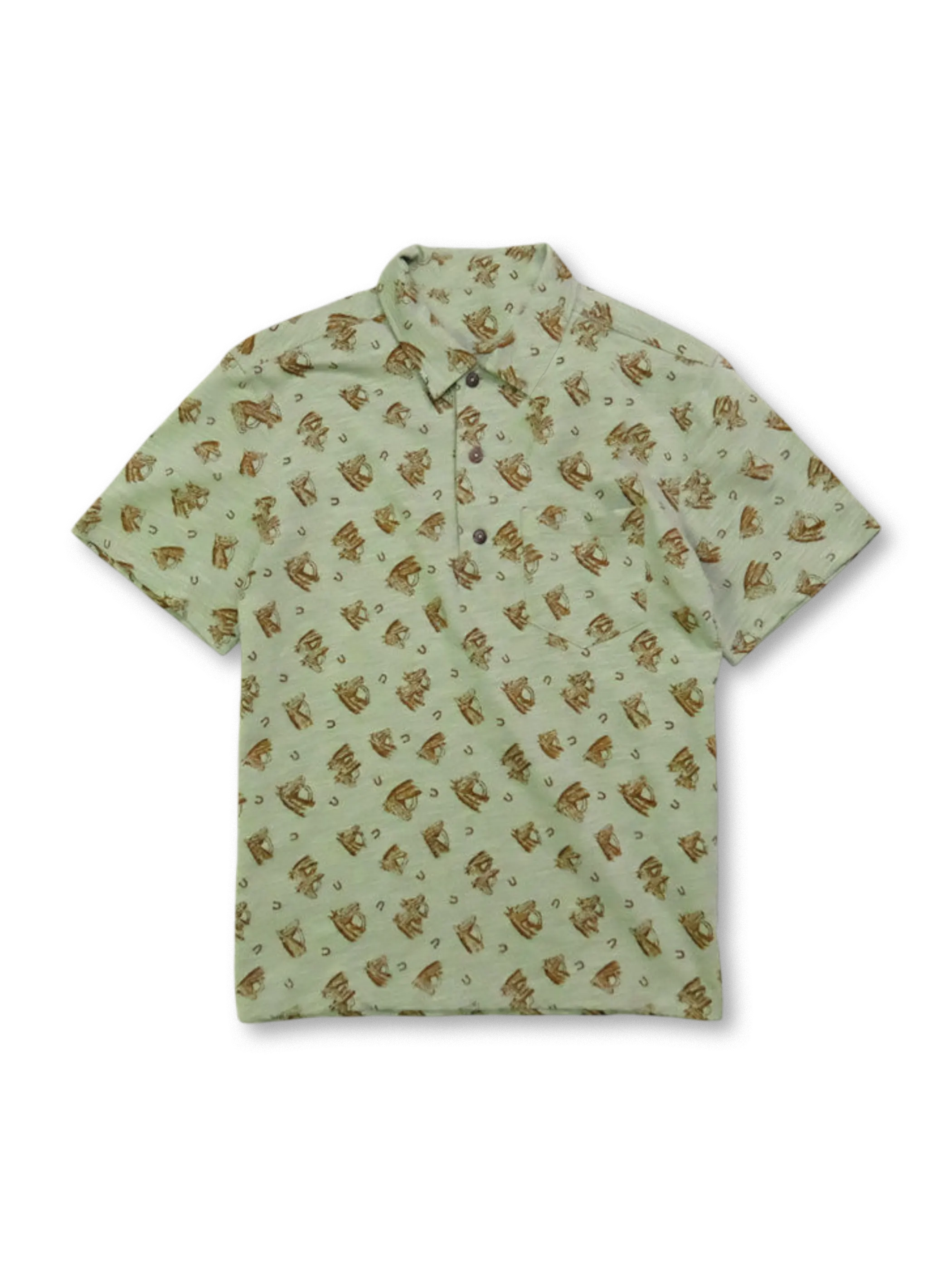 マルセルスラブホースモチーフポロ ミントグリーン