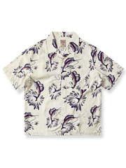 マカジキ柄プリントのハワイアン半袖シャツ