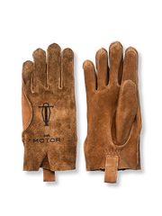 経年変化を楽しめるマットレザーのバイカーズグローブ。