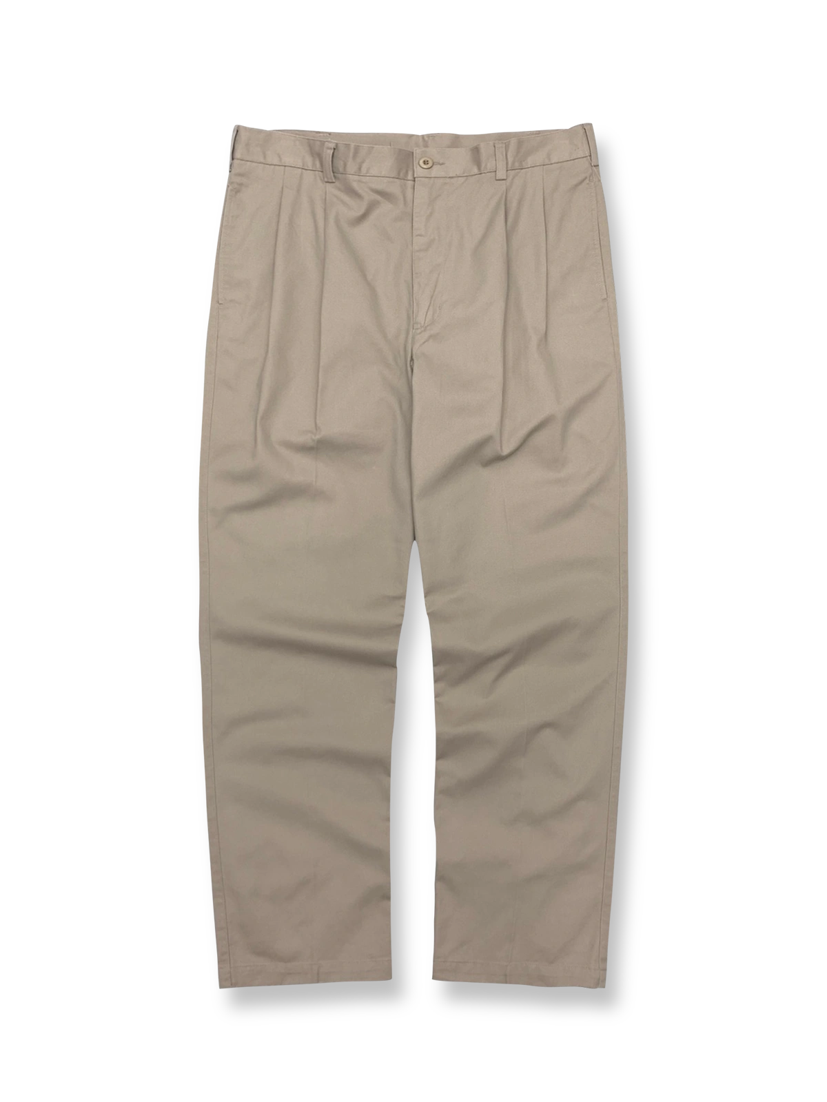 ミッドライズで快適な履き心地のストレートシルエットカジュアルパンツ