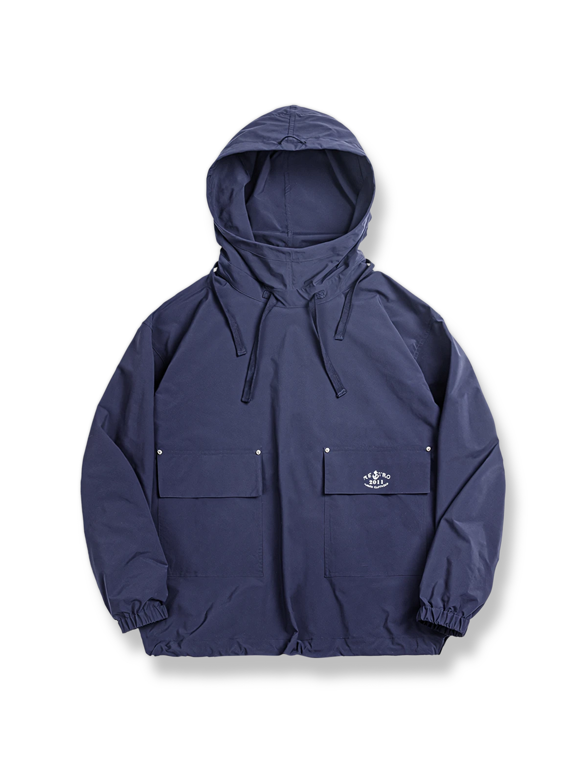 1940年代スノースナイパースモックを思わせる多機能ポケット付きミリタリーデッキスモックジャケット。