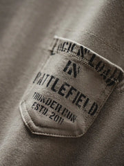 ミリタリーテイストVネックポケットTシャツ