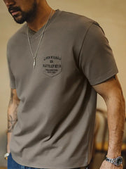 ミリタリーテイストVネックポケットTシャツ