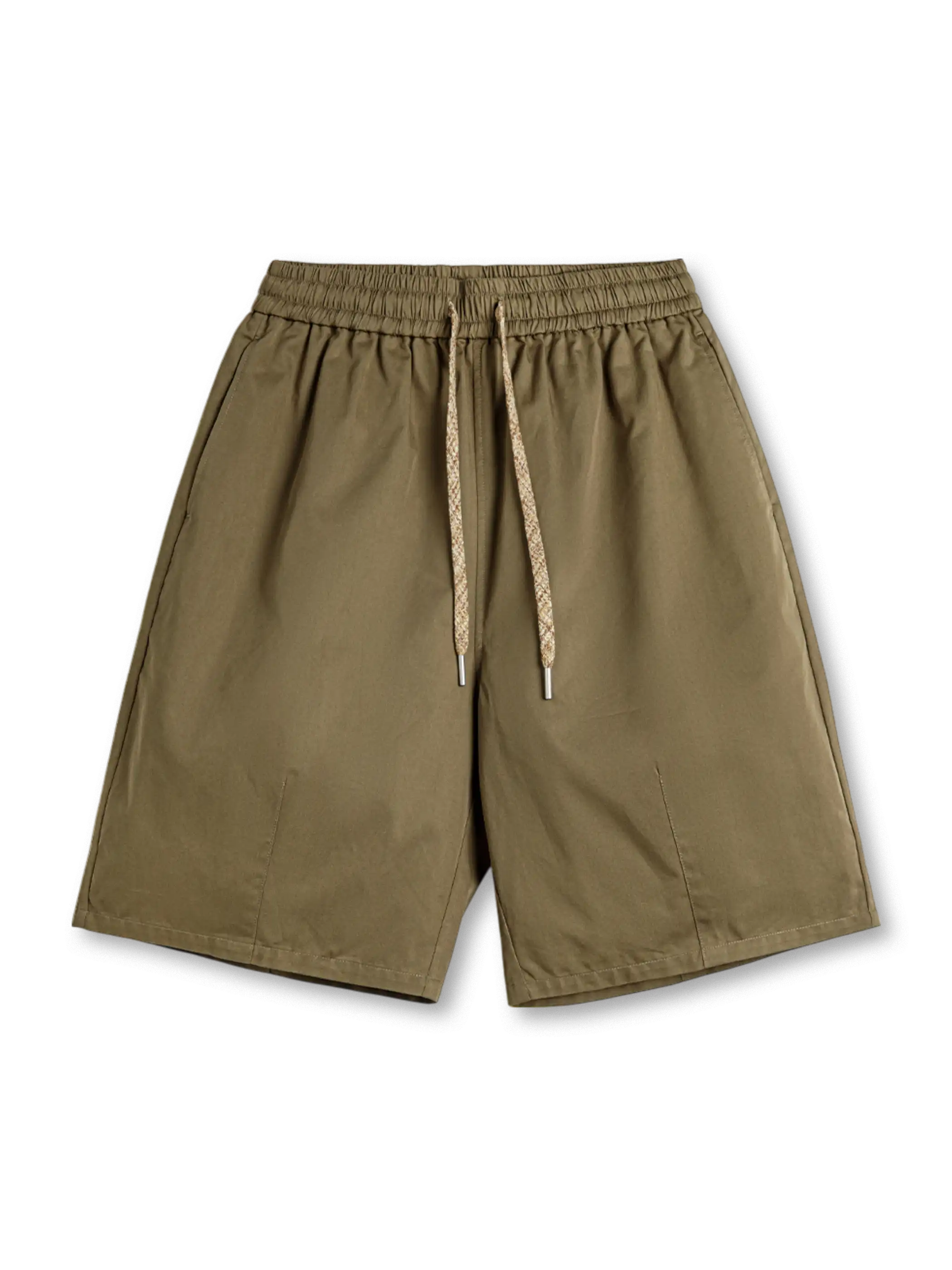 吸汗透湿性とハリ感を両立したミックスコットンのカーキショーツ