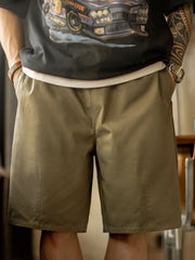 ミックスコットンカーキショーツ