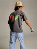 MSNカラー蝶プリントTシャツ