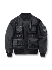 多機能ポケットと調節ディテール付きMA-1フライトジャケット