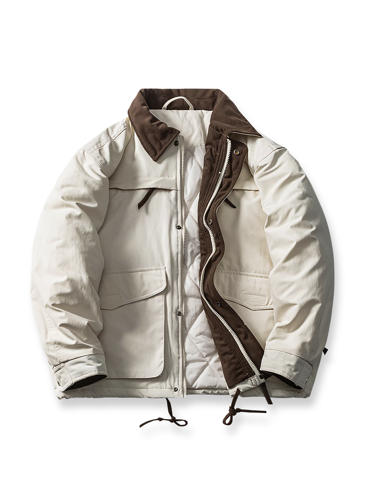 多ポケットハンティングスタイル中綿ジャケット。