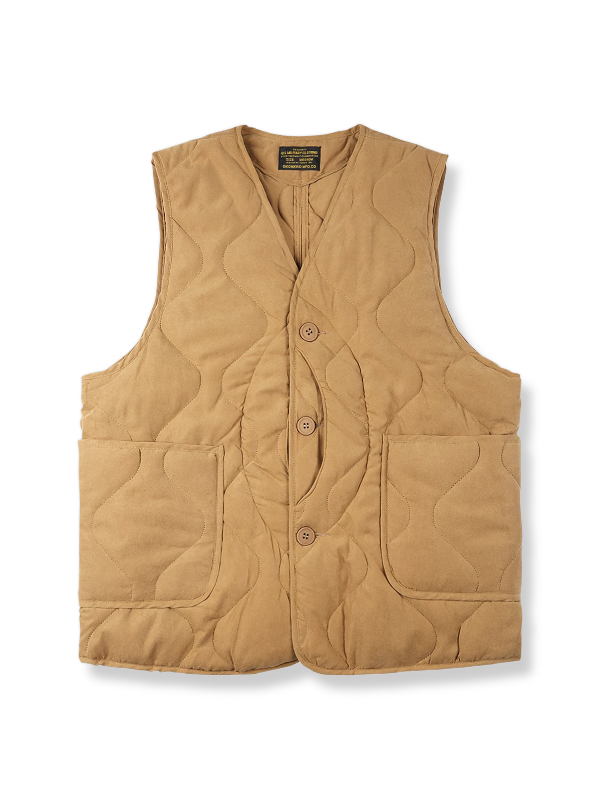 マルチポケットキルティング中綿ハンティングベストの製品イメージ