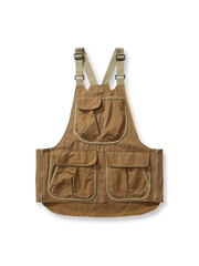 ヴィンテージ感漂うマルチポケット付きのコットンワークベスト