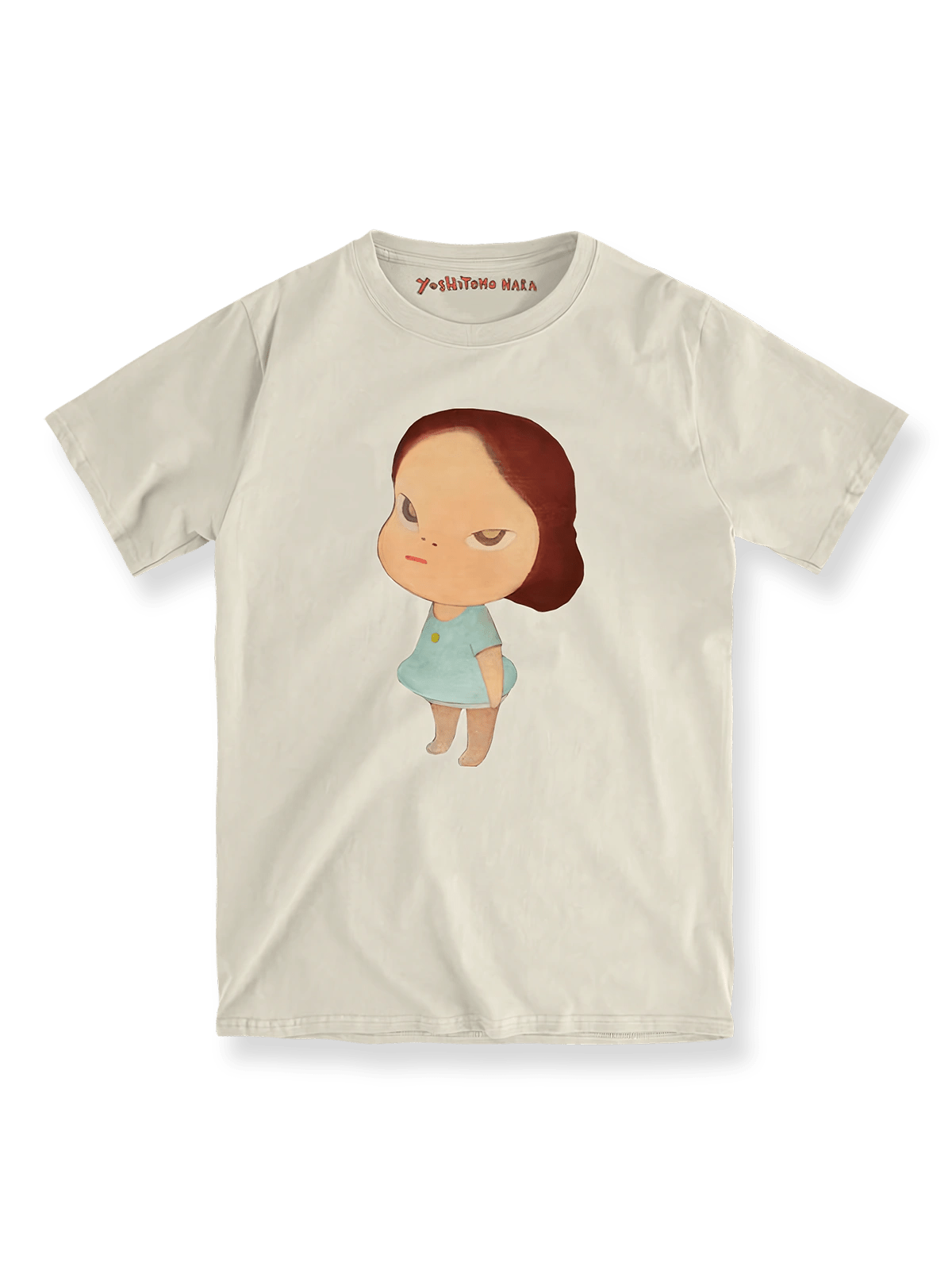 製品画像: 奈良美智の人形少女プリントTシャツ